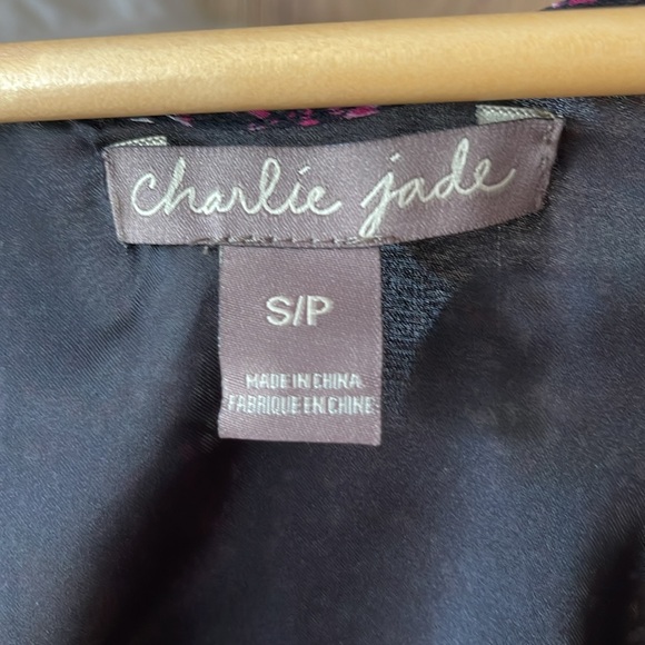 Charlie Jade Silk Racerback Romper - Picture 3 of 5